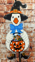Witch Goose Door Hanger Polka Dot